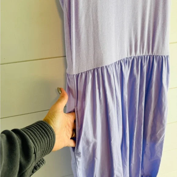 GAP Sleeveless Lavender Midi Dress, Size Medium - Picture 4 of 8